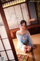 Coser @ 抖 娘 - 利 世: 水蓝 和服 (30 photos) P23 No.f10100