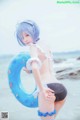 Coser @ 桜 桃 喵 Vol.036: 蕾姆 水 着 (48 photos) P39 No.277347