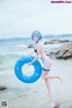 Coser @ 桜 桃 喵 Vol.036: 蕾姆 水 着 (48 photos) P9 No.80d0ef